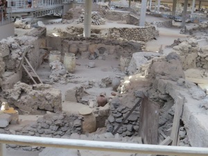 What is inferred to be a market place preserved by the pumice fall of Phase 1 of the Minoan eruption.