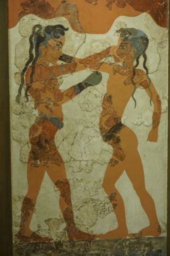 "The Boxers" fresco excavated from Akrotiri (~ 1613 BC)